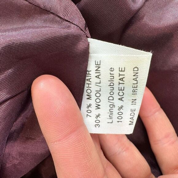 Freedom Wear Jacket Womens Medium made in Ireland Wool Mohair Green Button Up - Picture 10 of 10